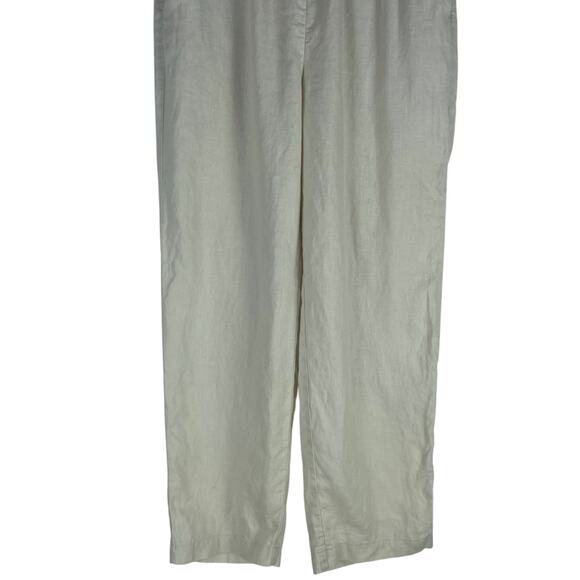 Quince 100% European Linen Drawstring Crop Pants Sand Beige Size XS - Picture 5 of 9